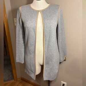 Chico's Elegant Gray and Tan Knitwear